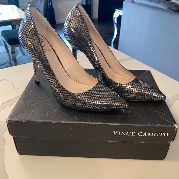 Vince Camito Harty Urban Black Metal Snake US Size 8 - Picture 5 of 13